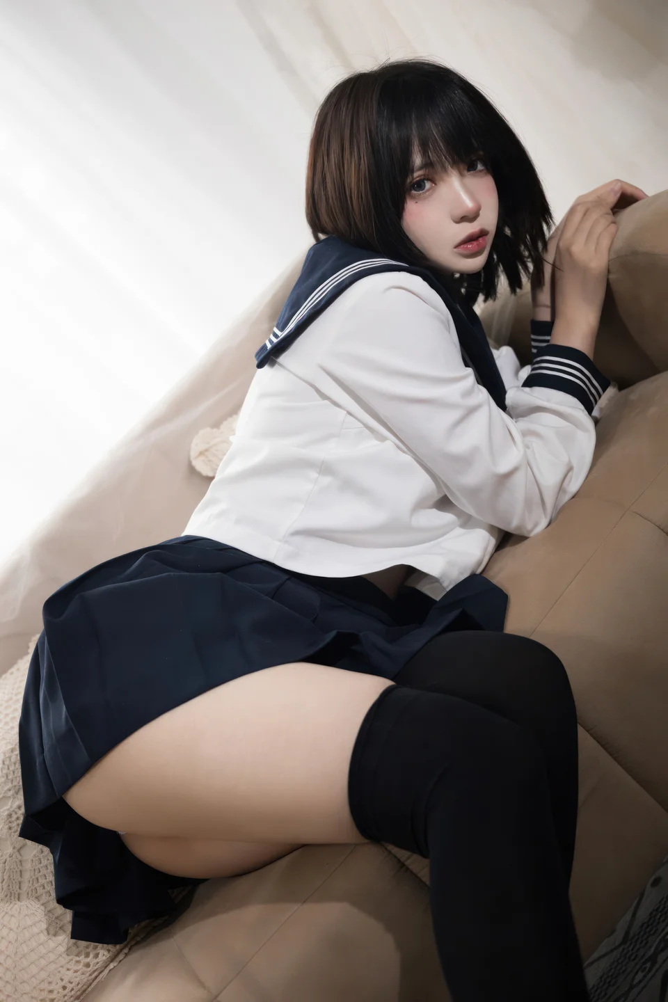 疯猫ss - No.161 致郁JK [40P-284MB] tg@simisebaisi 【丝足阁】09.webp